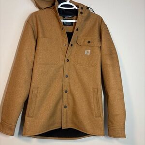 Carhartt Men's Tan Hooded Field Jacket